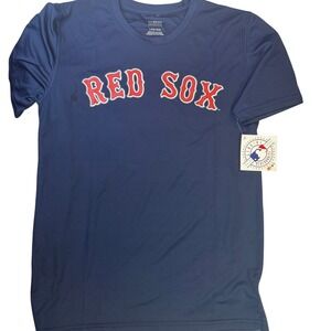 Kids Youth Red Sox Baseball Shirt Size Large 14 16 Blue Athletic Jersey
